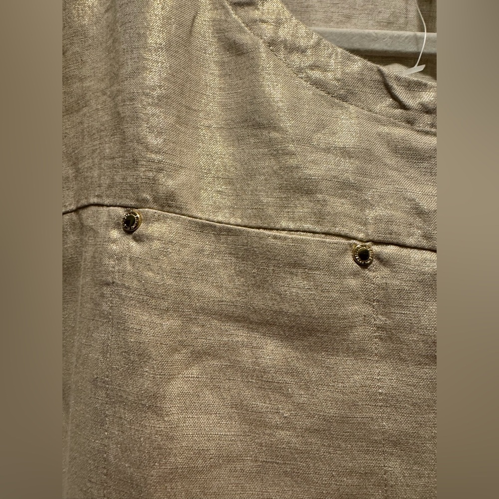 Ellen Tracy Gold Short Sleeve Women's Top Size S - Picture 12 of 15